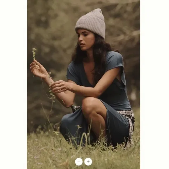 Anthropologie Daily Practice by Anthropologie V-Neck Midi Dress - Picture 4 of 6